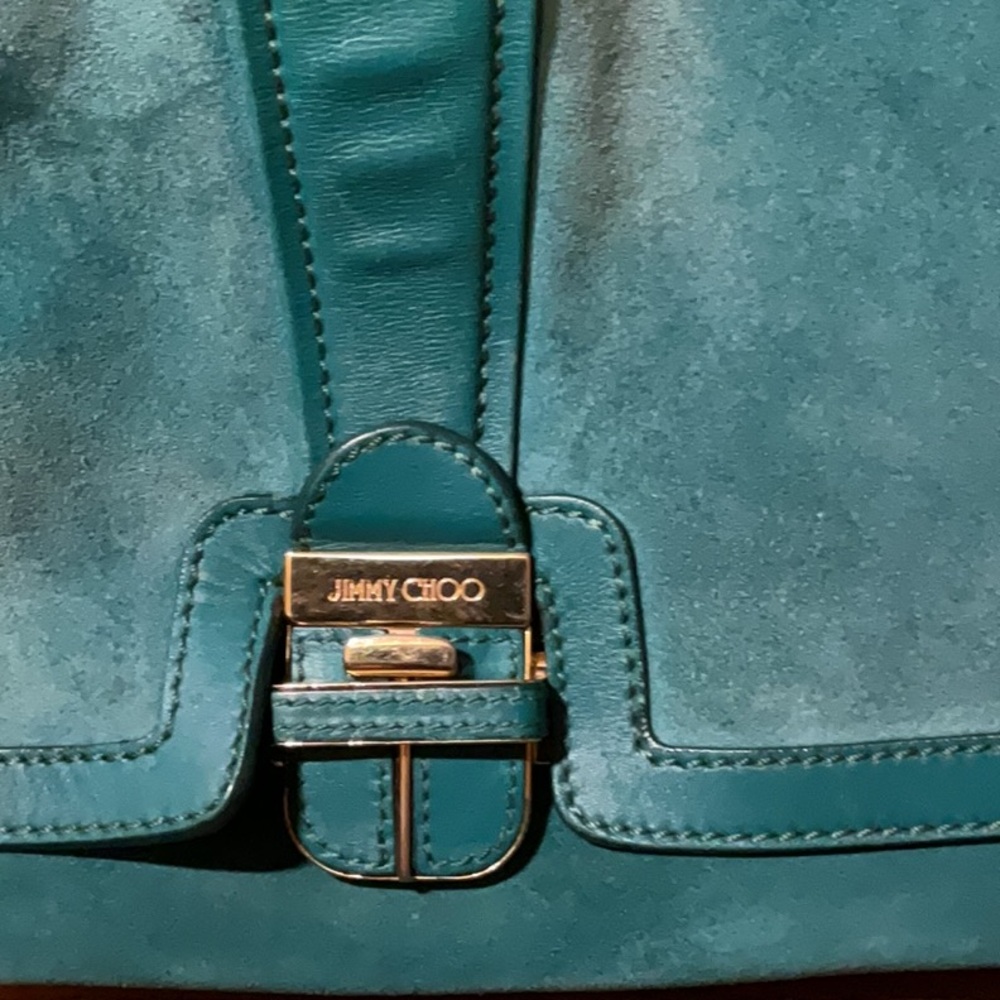 Turquoise Jimmy Choo Hand/Shoulder - Picture 2 of 8